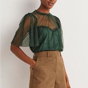 Boden Tulle Blouse size 10